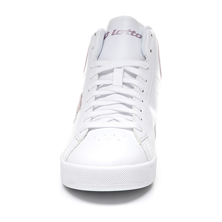 Lotto 1973 Evo Mid Metal W Lifestyle Shoes White / Pink | 3WCHMFLN