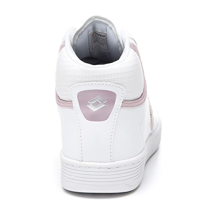 Lotto 1973 Evo Mid Metal W Lifestyle Shoes White / Pink | 3WCHMFLN