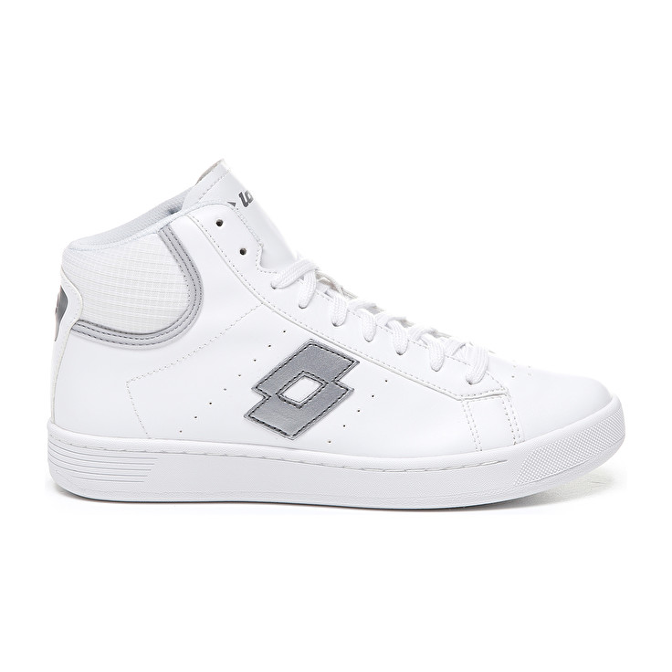 Lotto 1973 Evo Mid Metal W Lifestyle Shoes White / Silver | JZLATU58