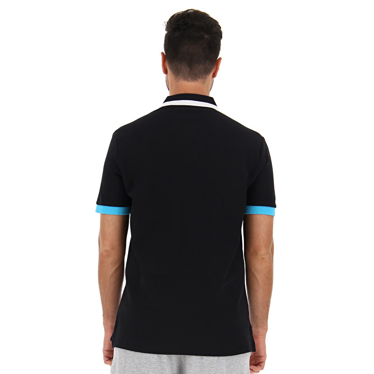 Lotto Alassio Ii Pq Polo Shirts Black | 7JIAIARO