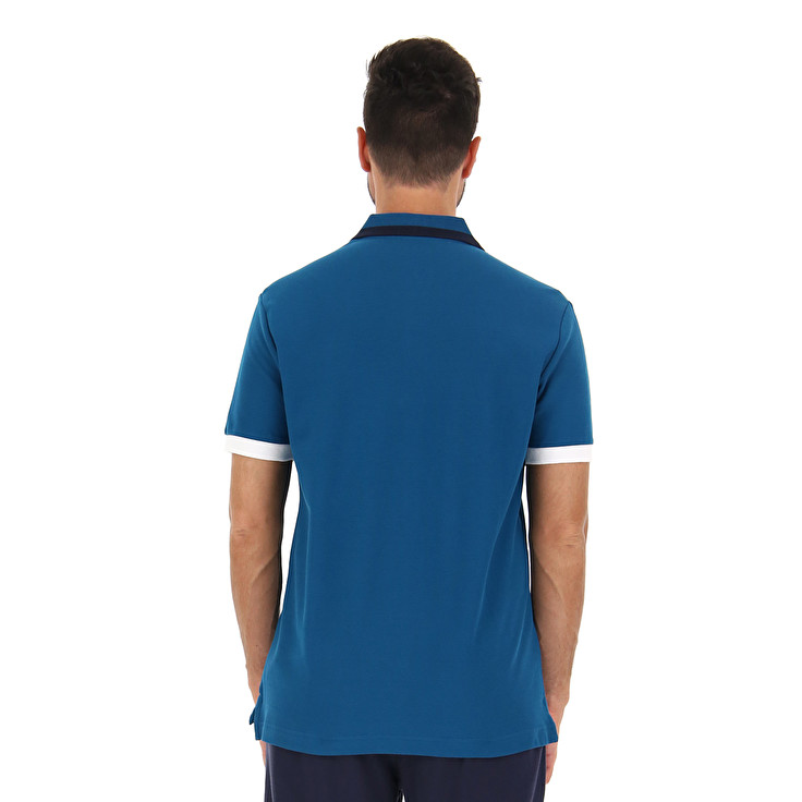 Lotto Alassio Ii Pq Polo Shirts Blue | GXUUVOEQ