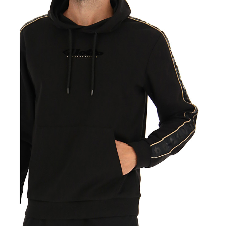 Lotto Athletica Classic Iv Sweat Hd Pl Sweatshirt Black | 9ZKWUETU