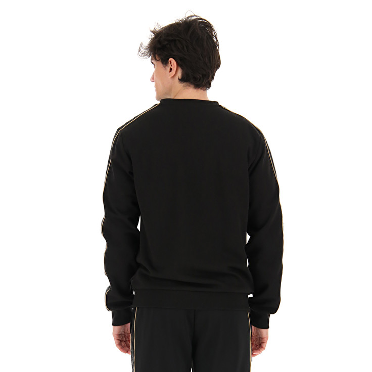 Lotto Athletica Classic Iv Sweat Rn Pl Sweatshirt Black | Q2ZQR7EU