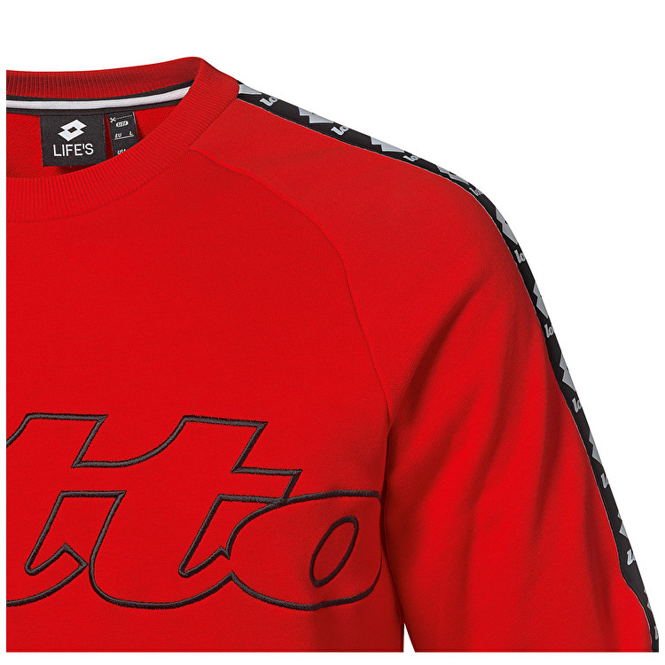 Lotto Athletica Classic Sweat Sweatshirt Red | YR53NE7J