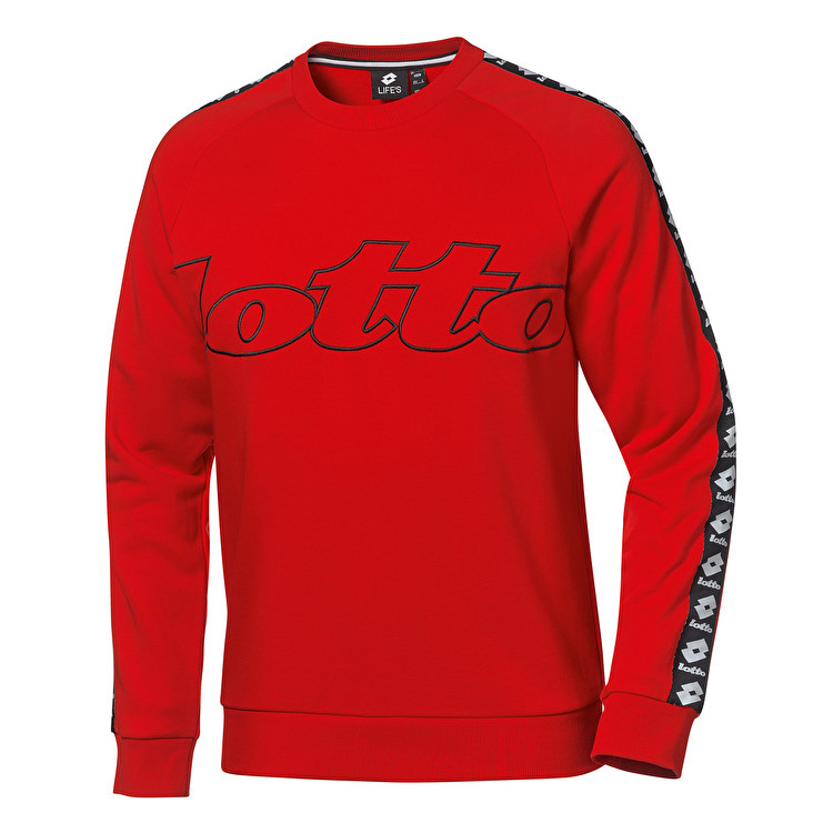 Lotto Athletica Classic Sweat Sweatshirt Red | YR53NE7J