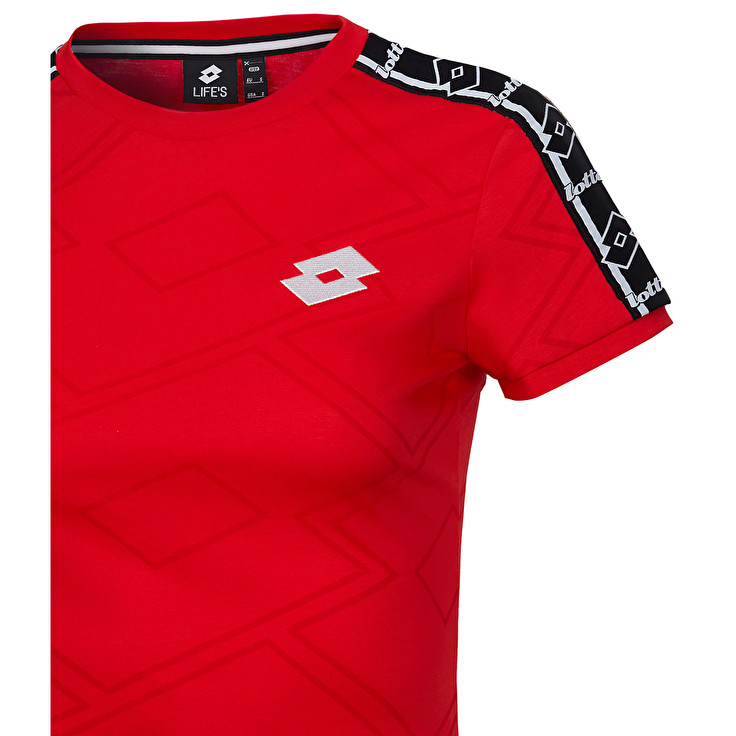 Lotto Athletica Classic W Ii Prt Js T Shirts Red | RZMGY7AD