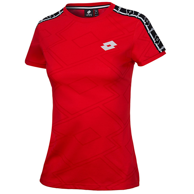 Lotto Athletica Classic W Ii Prt Js T Shirts Red | RZMGY7AD