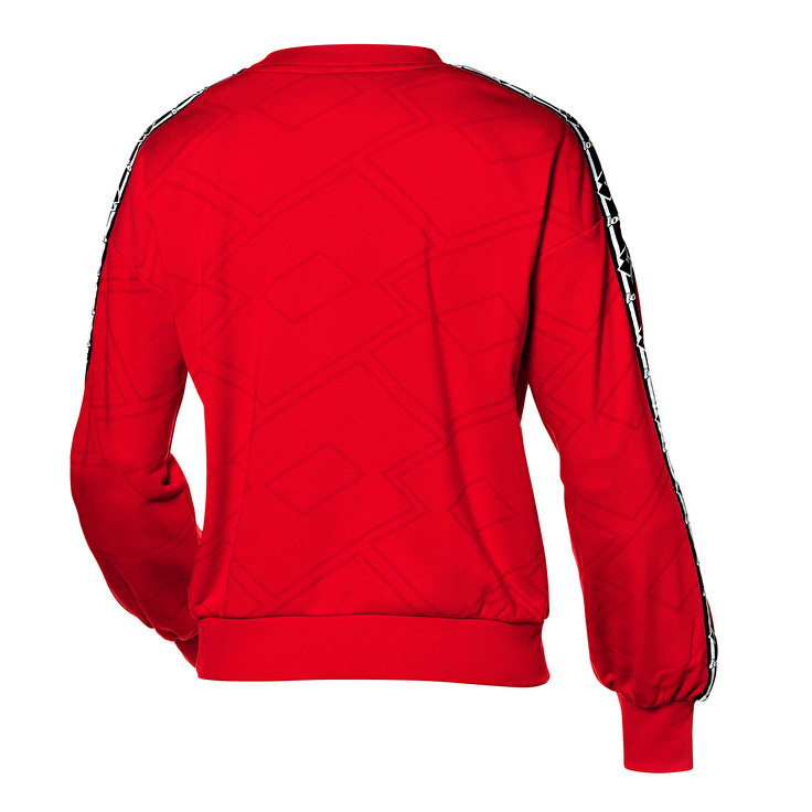 Lotto Athletica Classic W Ii Sweat Rn Ft Sweatshirt Red | HDV7TH84