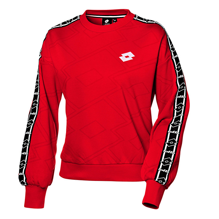 Lotto Athletica Classic W Ii Sweat Rn Ft Sweatshirt Red | HDV7TH84