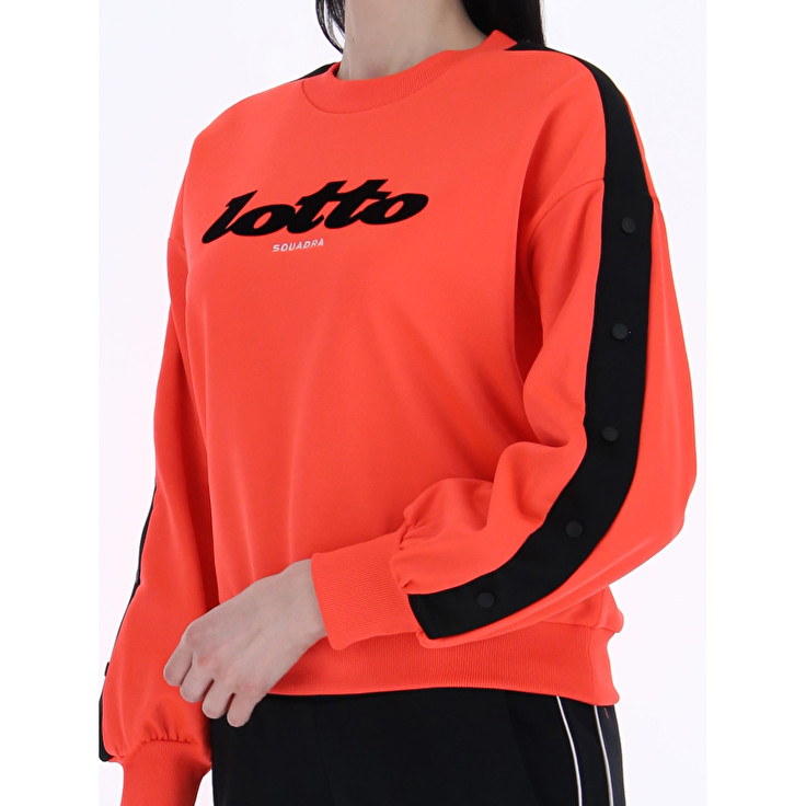 Lotto Athletica Classic W Iii Sweat Rn Ft Sweatshirt Red | DPW3ULYS