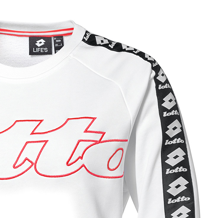 Lotto Athletica Classic W Sweat Sweatshirt White | M81HQ9VN