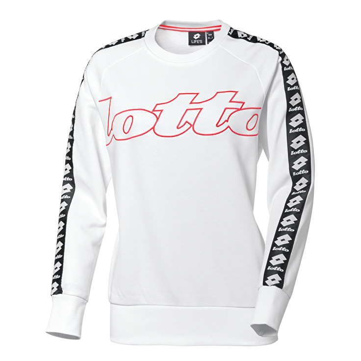 Lotto Athletica Classic W Sweat Sweatshirt White | M81HQ9VN