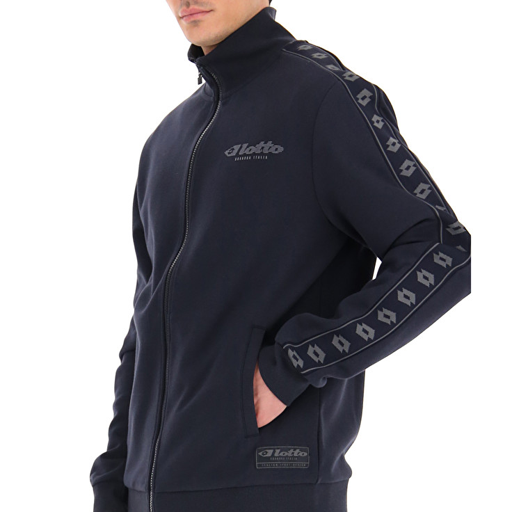 Lotto Athletica Due Iv Sweat Fz Pl Sweatshirt Black | 37ER9BZF