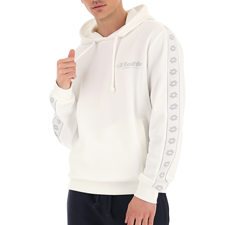 Lotto Athletica Due Iv Sweat Hd Pl Sweatshirt White | 90UZBE8I