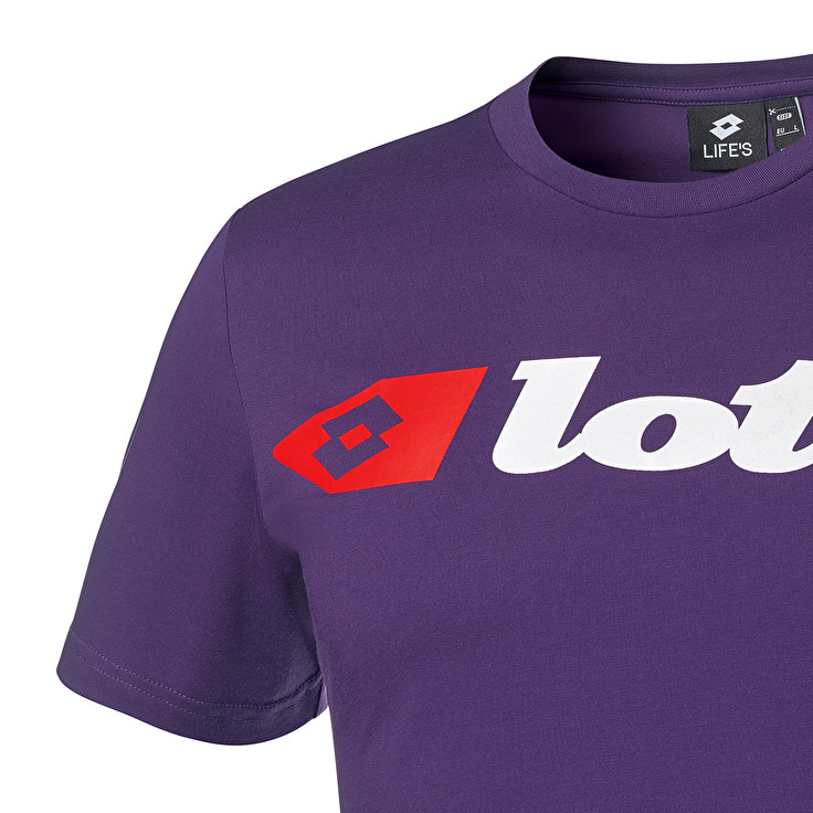 Lotto Athletica Due Logo T Shirts Purple | YJEHQR7E