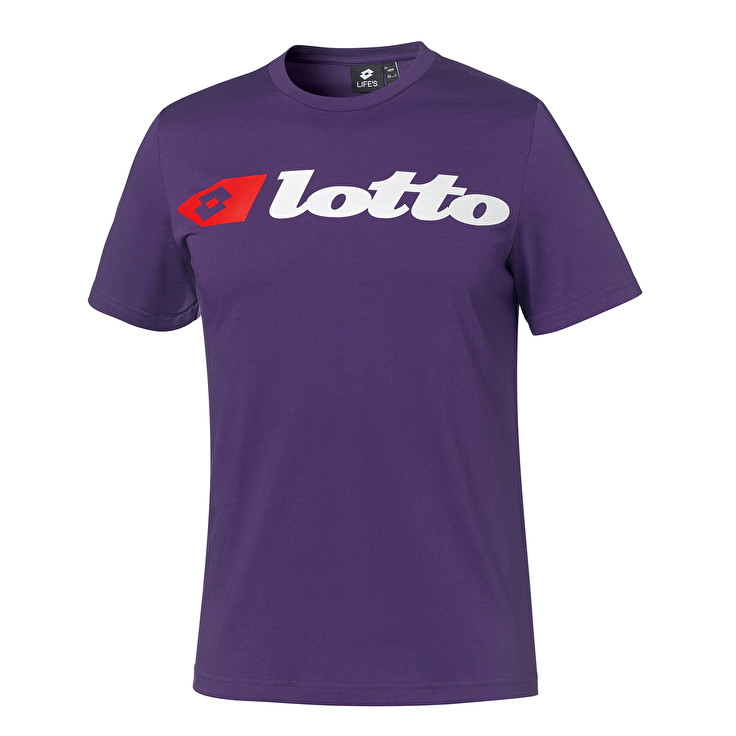 Lotto Athletica Due Logo T Shirts Purple | YJEHQR7E