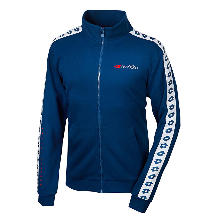 Lotto Athletica Due Sweat Fz Pl Sweatshirt Blue | 4ZYKOM1Z