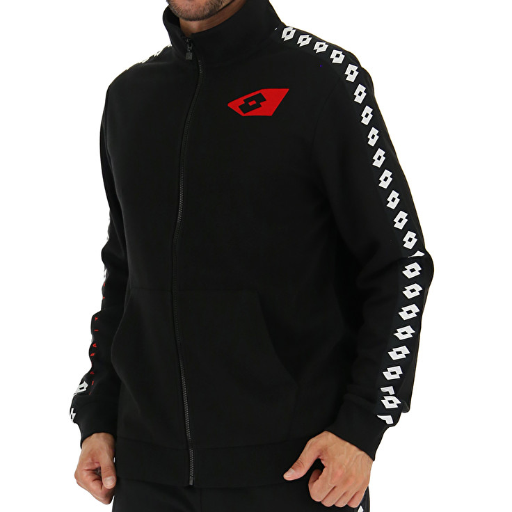 Lotto Athletica Due Sweat Fz Pl Tracksuits Black | NGUL5YZN