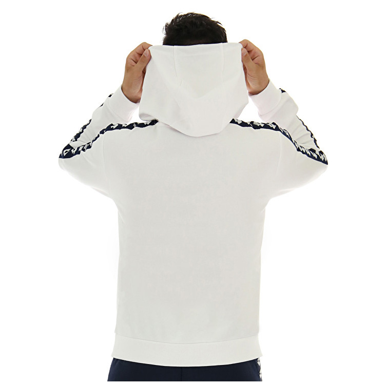 Lotto Athletica Due Sweat Hd Pl Sweatshirt White | BKS9GAMS