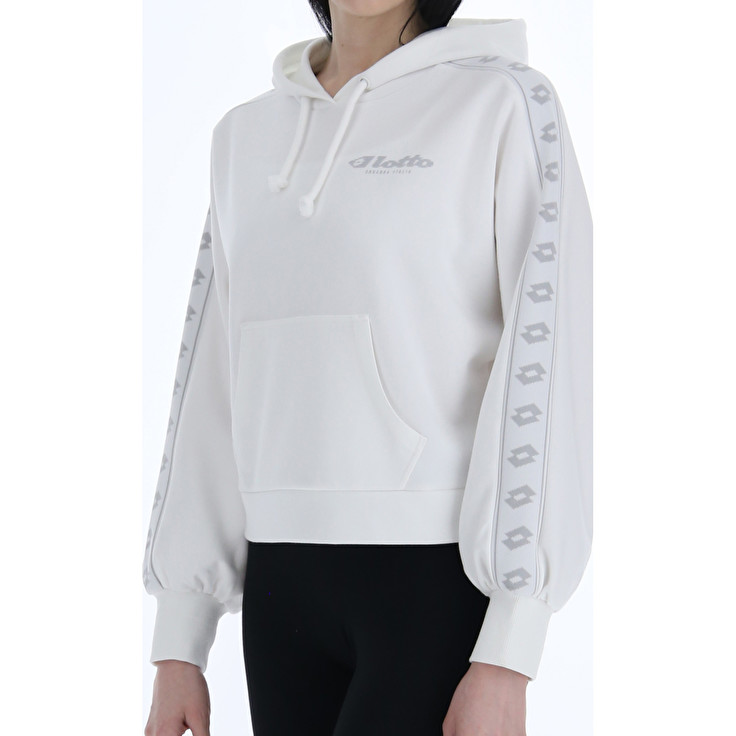 Lotto Athletica Due W Iv Sweat Hd Pl Sweatshirt White | 6HLKOZUI