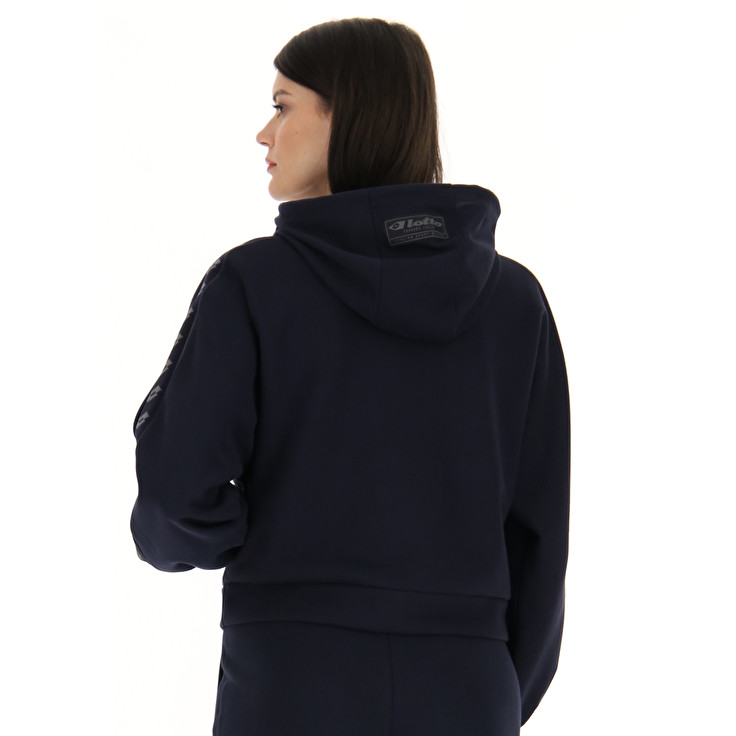 Lotto Athletica Due W Iv Sweat Hd Pl Sweatshirt Navy | G5WQ2DEL