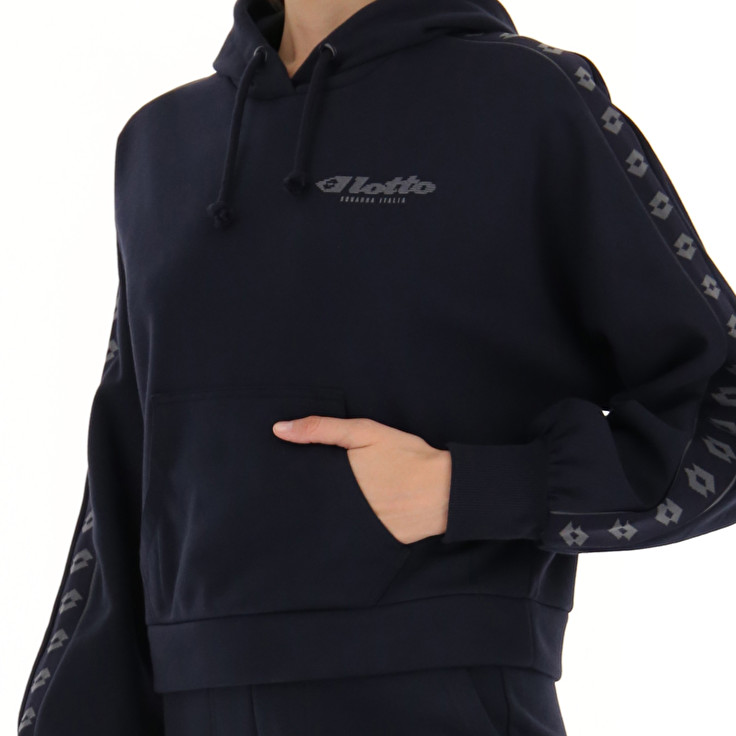 Lotto Athletica Due W Iv Sweat Hd Pl Sweatshirt Navy | G5WQ2DEL