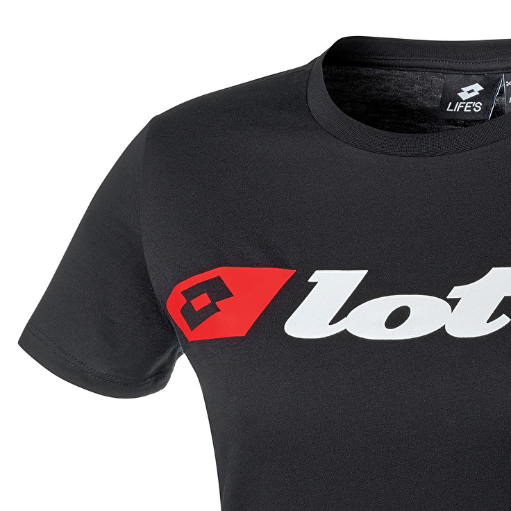 Lotto Athletica Due W Logo T Shirts Black | ZPF7YVLJ