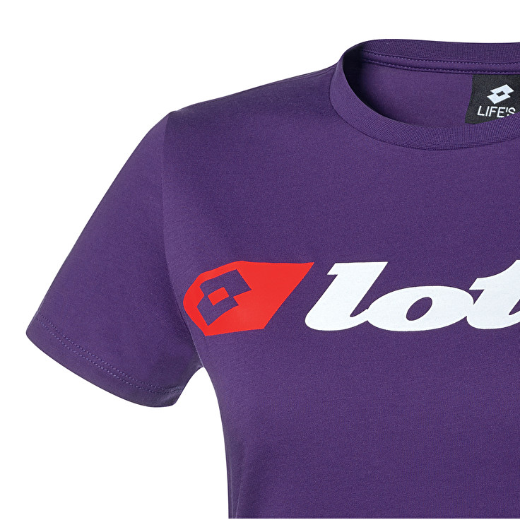 Lotto Athletica Due W Logo T Shirts Purple | DWUH0NOI