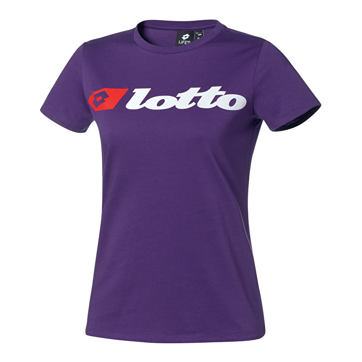 Lotto Athletica Due W Logo T Shirts Purple | DWUH0NOI