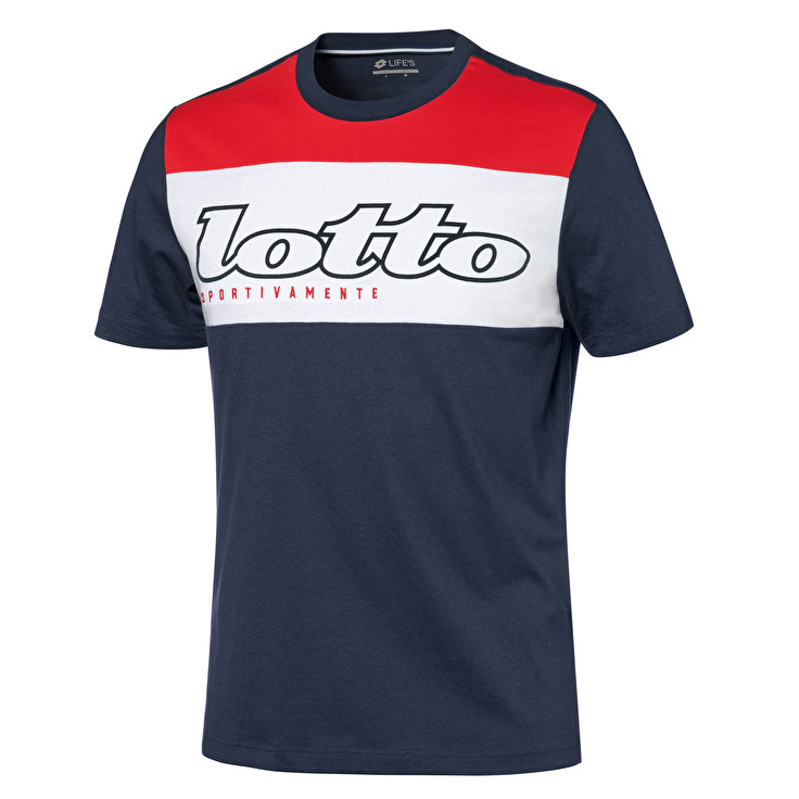 Lotto Athletica Gold T Shirts Blue / White / Red | BRGE4KRC