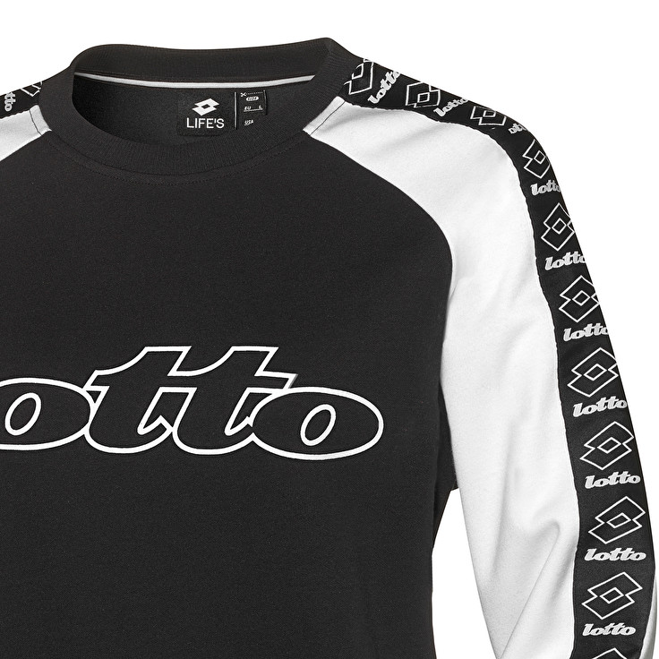 Lotto Athletica Ii Sweat W Sweatshirt Black / White | YTEG8K7H