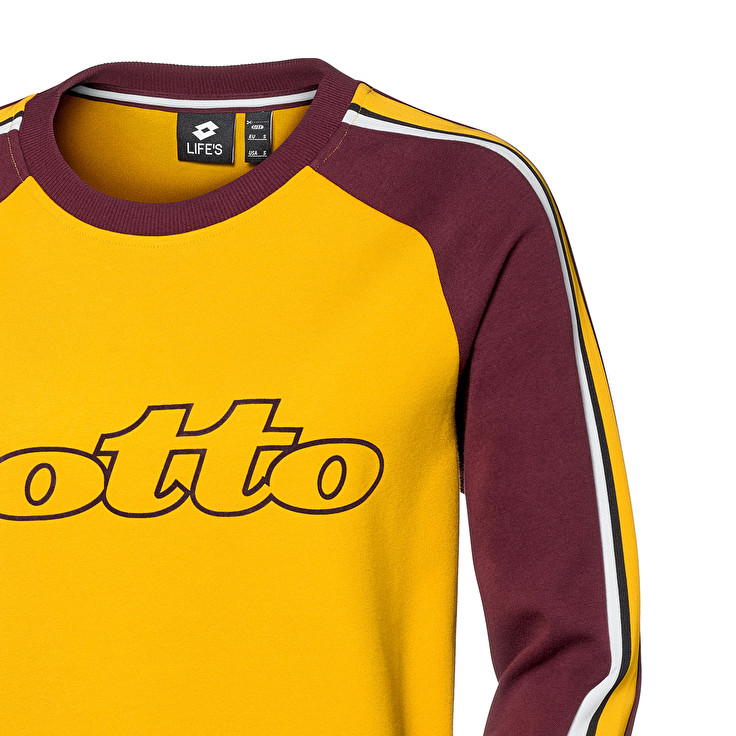 Lotto Athletica Ii Sweat W Sweatshirt Yellow / Red | CBPVQLJT