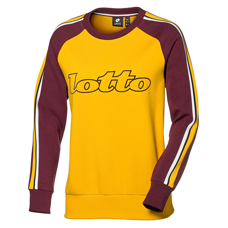 Lotto Athletica Ii Sweat W Sweatshirt Yellow / Red | CBPVQLJT