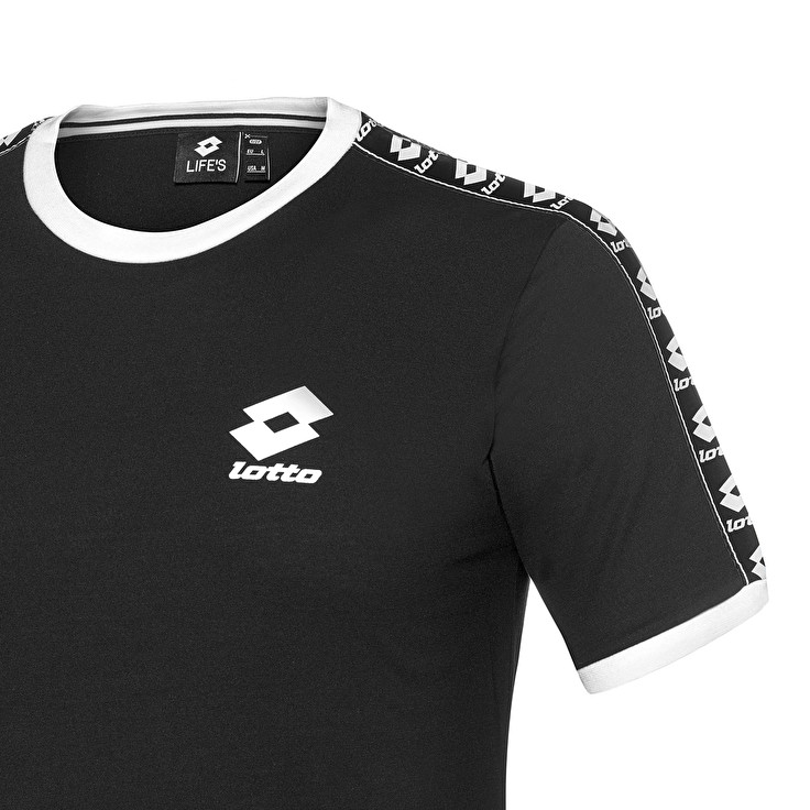 Lotto Athletica Js T Shirts Black | KM5BZG30