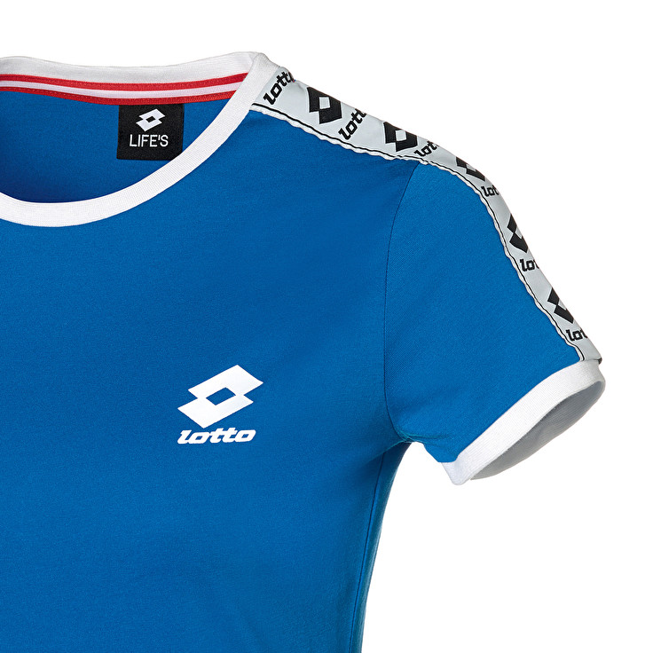 Lotto Athletica Js W T Shirts Blue | OAUYKR5C