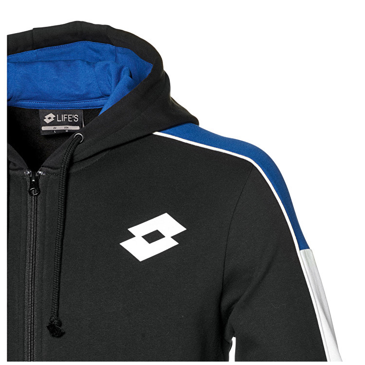 Lotto Athletica Lg Suit Hd Fl Sweatshirt Blue / Black | OZ63DJMI