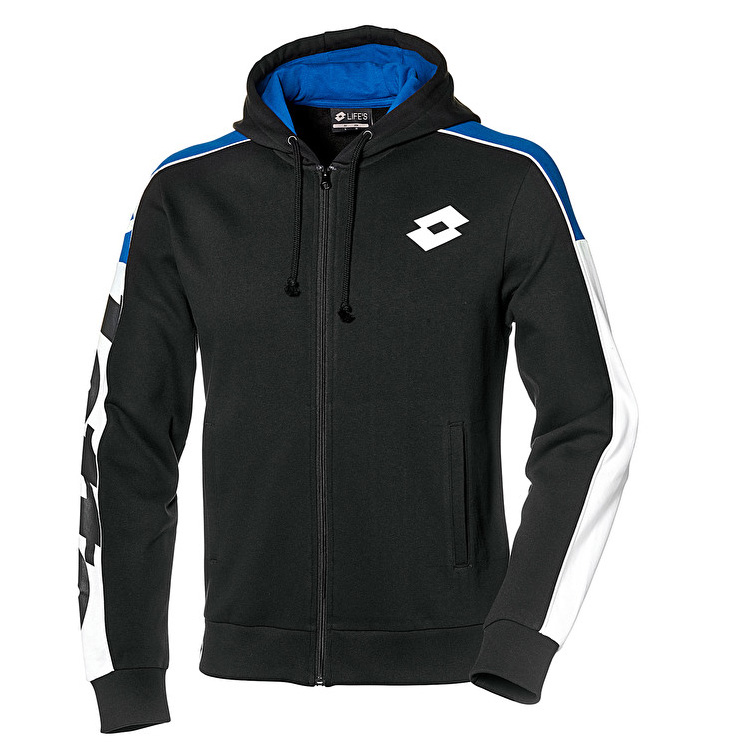 Lotto Athletica Lg Suit Hd Fl Sweatshirt Blue / Black | OZ63DJMI