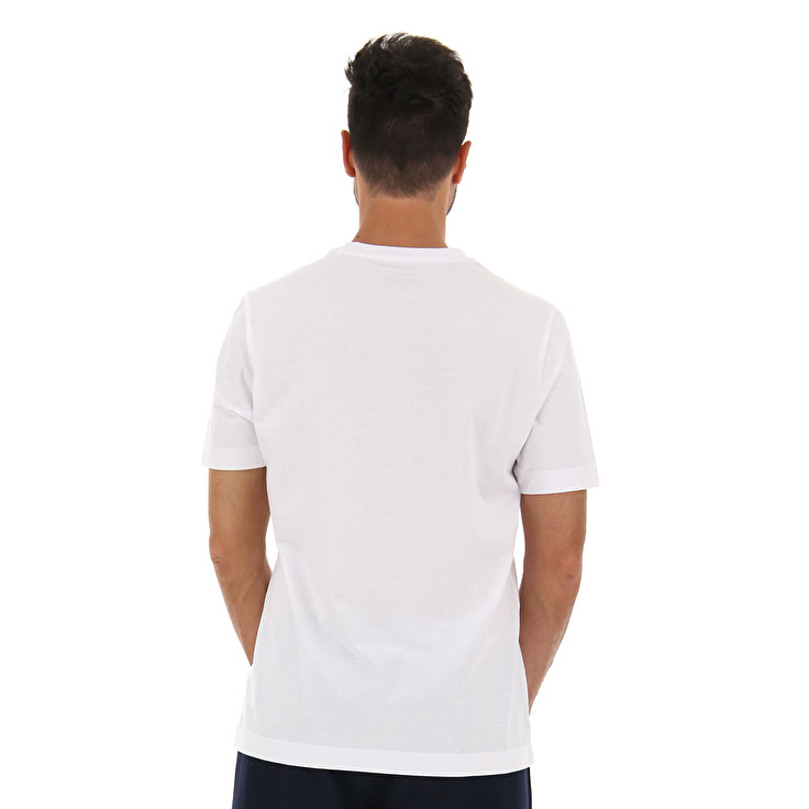 Lotto Athletica Optical Js T Shirts White / Blue | ODNLSP5D