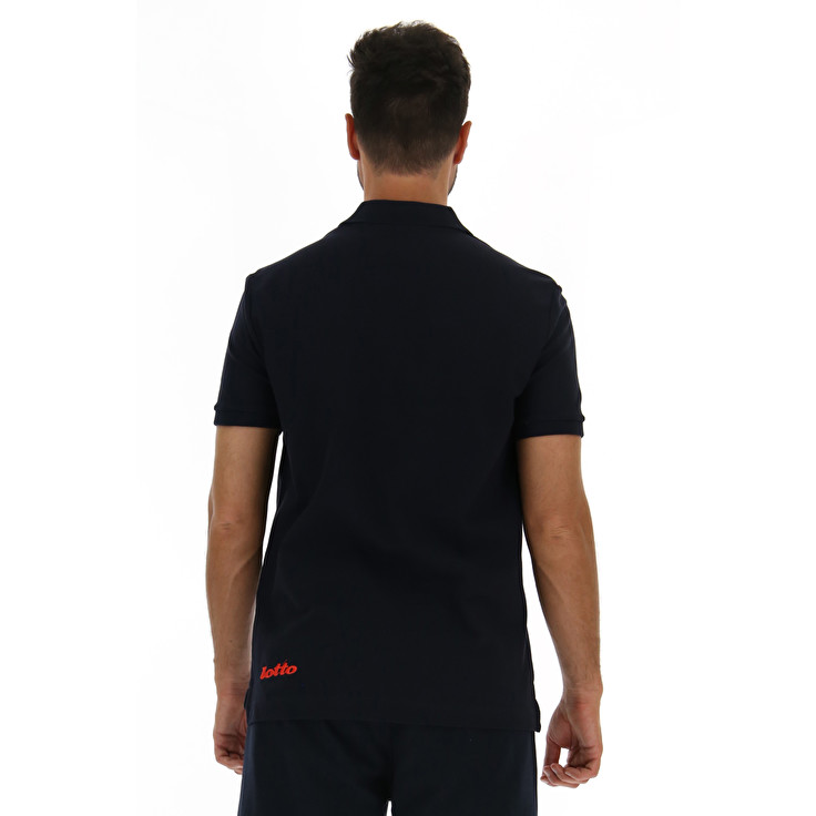 Lotto Athletica Optical Pq Polo Shirts Black | FQNJCMZO