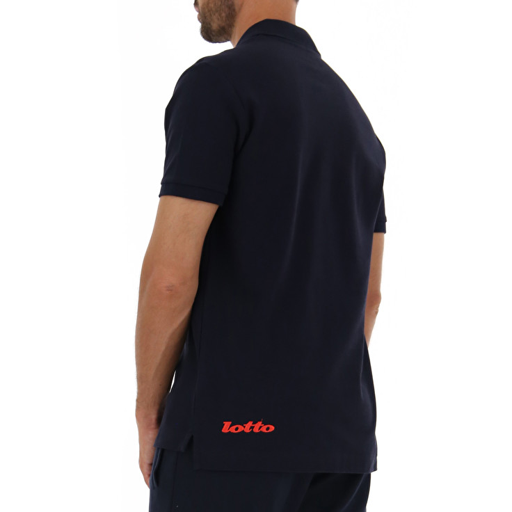 Lotto Athletica Optical Pq Polo Shirts Black | FQNJCMZO