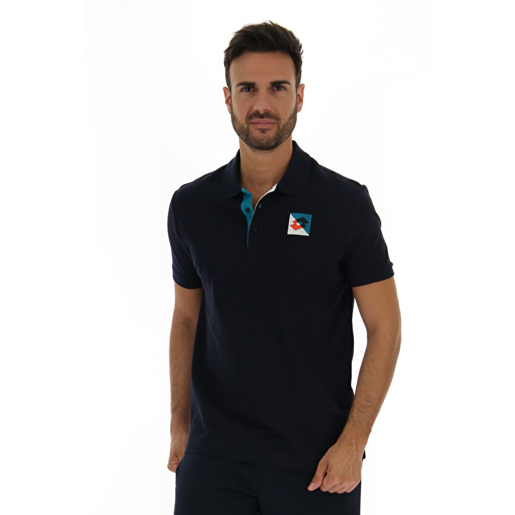 Lotto Athletica Optical Pq Polo Shirts Black | FQNJCMZO