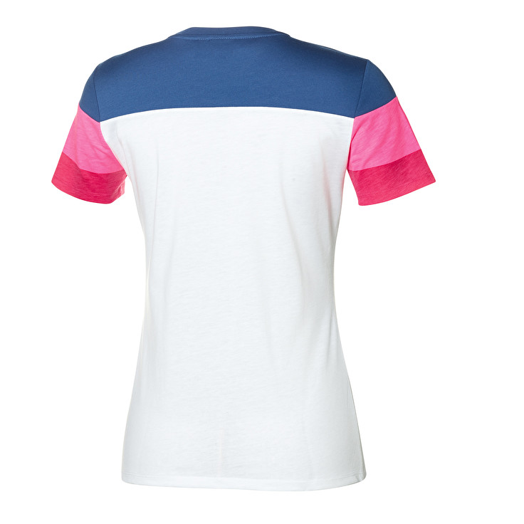 Lotto Athletica Prime W Ii Js T Shirts Blue / Pink / White | 2PFWCX5O