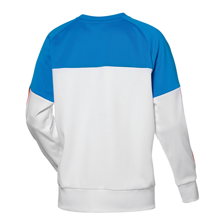 Lotto Athletica Prime W Sweat Sweatshirt White / Blue | BPGFLSXE