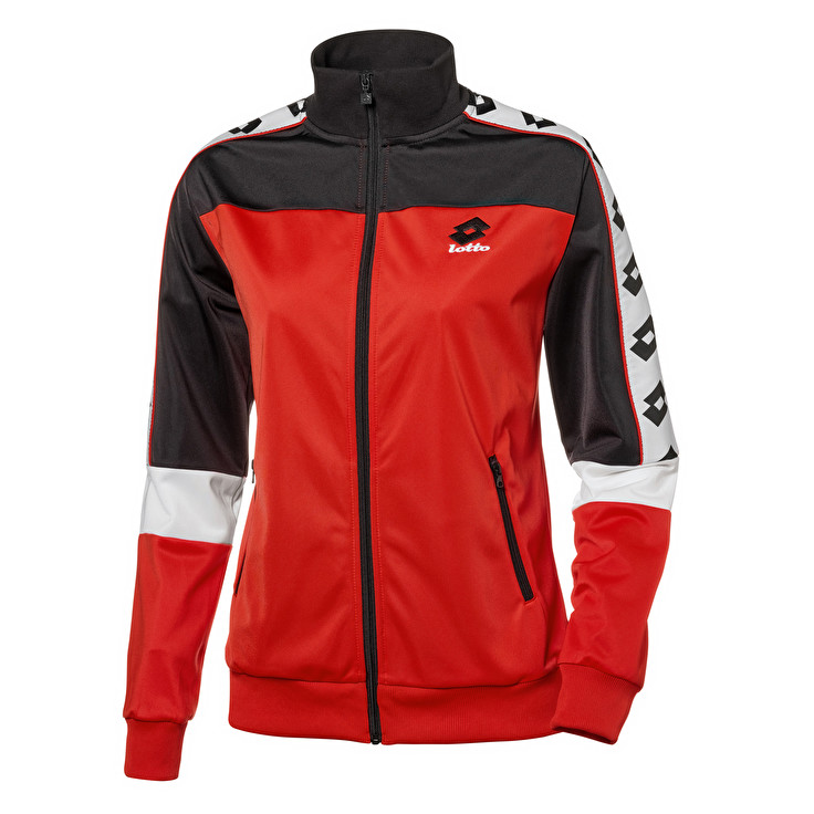 Lotto Athletica Prime W Sweat Sweatshirt Red / Black | GXZVD0OQ