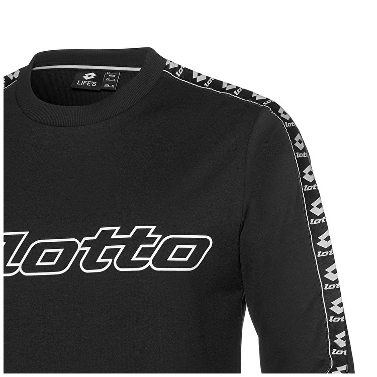 Lotto Athletica Sweat Rn Sweatshirt Black | VLGF2MRS