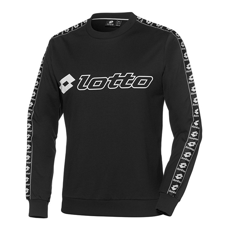 Lotto Athletica Sweat Rn Sweatshirt Black | VLGF2MRS