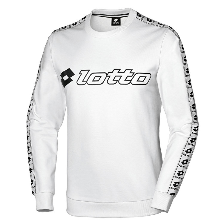 Lotto Athletica Sweat Rn Sweatshirt White | 2DF3GZSK