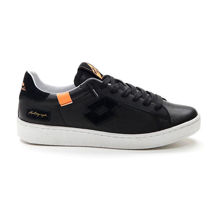 Lotto Autograph Block Sneakers Black / Orange | D7TAQXOT