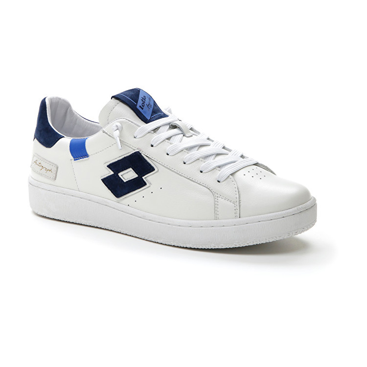 Lotto Autograph Block Sneakers White / Blue | GD7ZJZUP