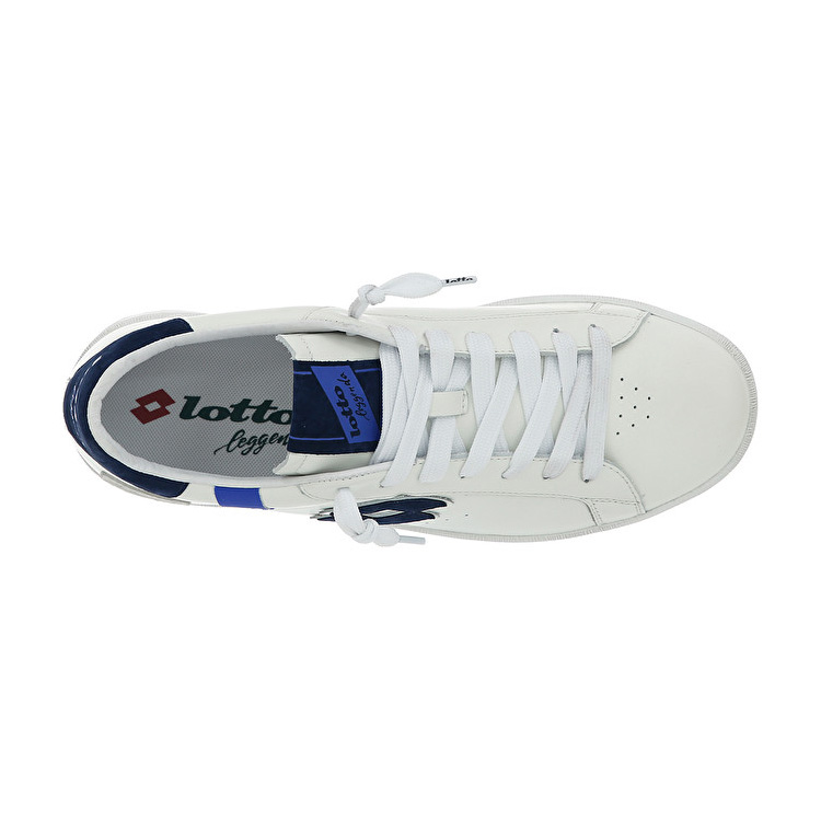 Lotto Autograph Block Sneakers White / Blue | GD7ZJZUP